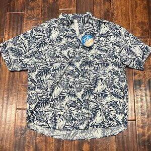 Columbia PFG Super Tamiami Shirt Mens XXL White Orange Omni Shade NWT